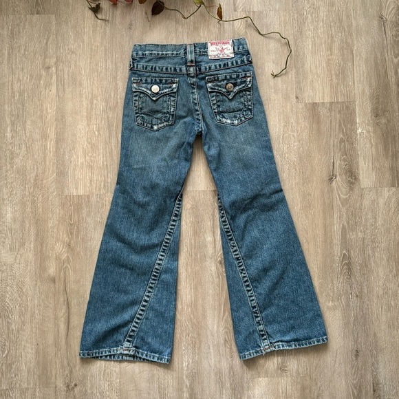 True Religion Girl’s Extreme Flare Boot Cut Jeans Size 8 y2k - Picture 9 of 14